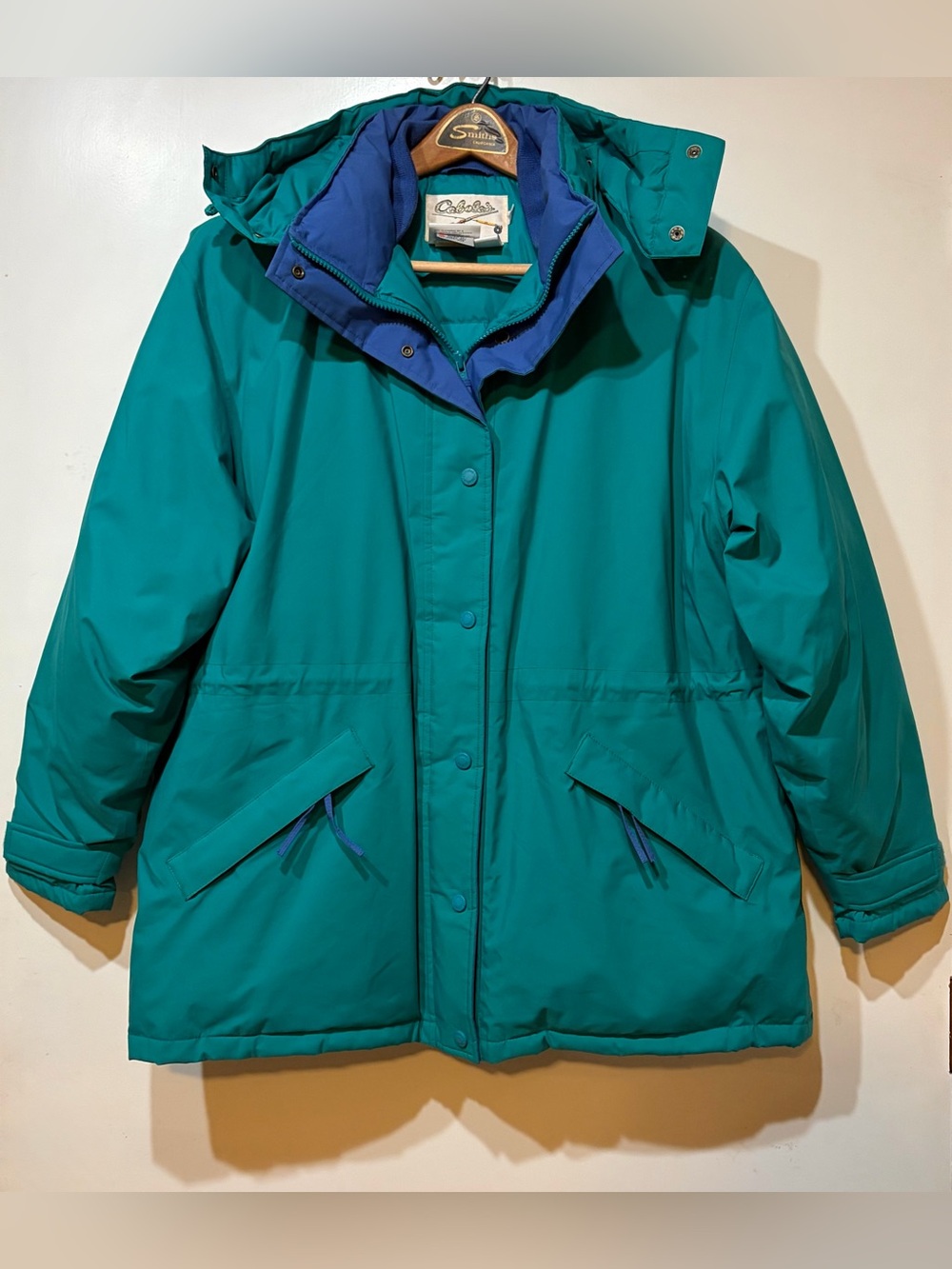 Vintage- 💜 Cabela's Ladies XL Teal Gore- Tex Puffer Coat with Goose Down 🪶